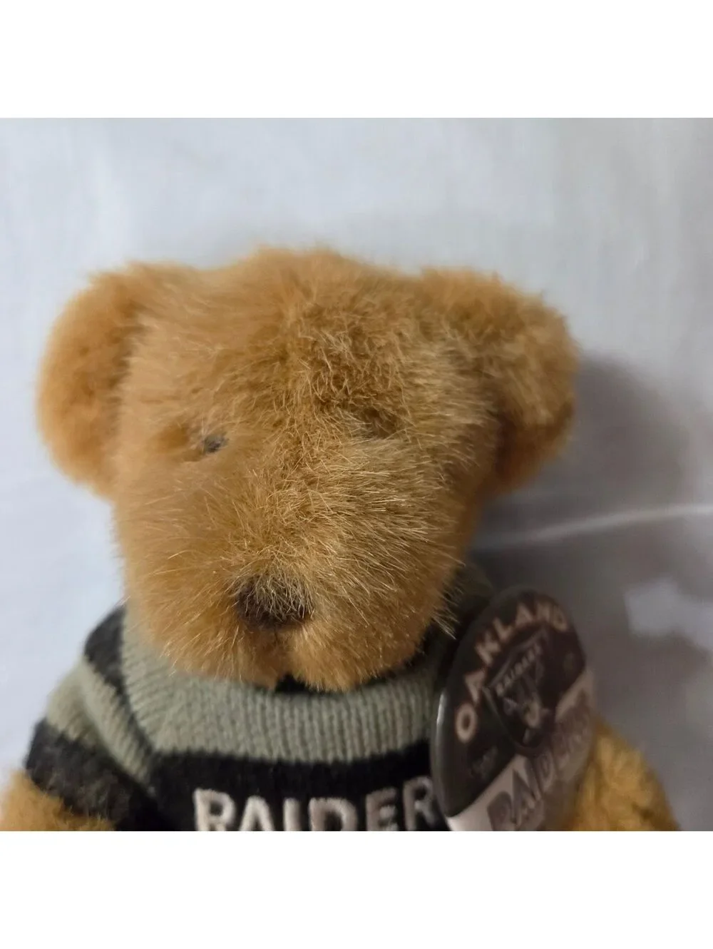 Russ Berrie Oakland Raiders Plush Teddy Bear with Sweater